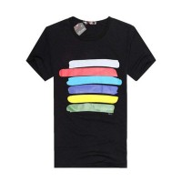 T-shirt Homme manches courtes Color Stripes Men Hot summer Fashion